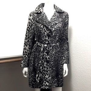 Ambition 🐆 Leopard 🧥 Trench Coat Sz M